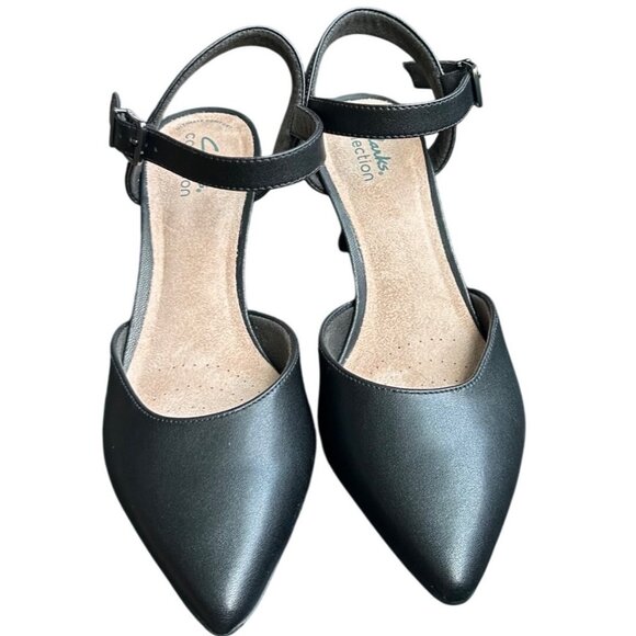 Clarks Kataleyna Cora Kitten Heel Pumps Black Size 7.5 - Picture 4 of 11